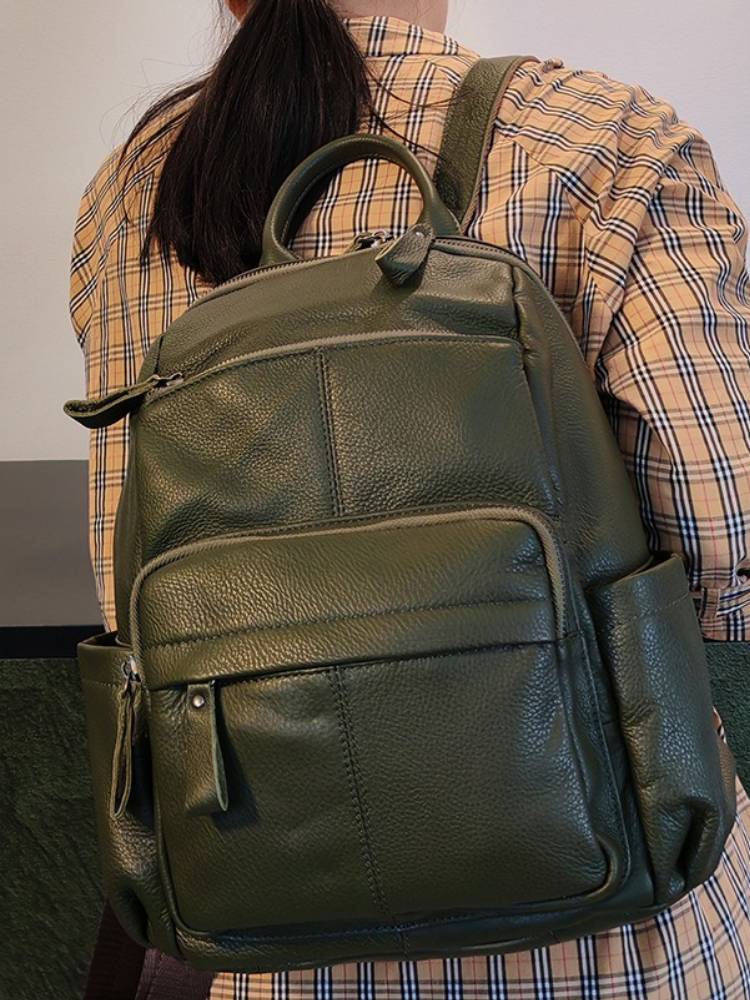 Zency Top Layer Cowhide Backpa - огляд і ціна Fashion Backpack Women